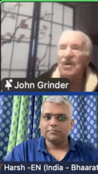 Harsh Singhal with Dr. John Grinder, co-creator of NLP